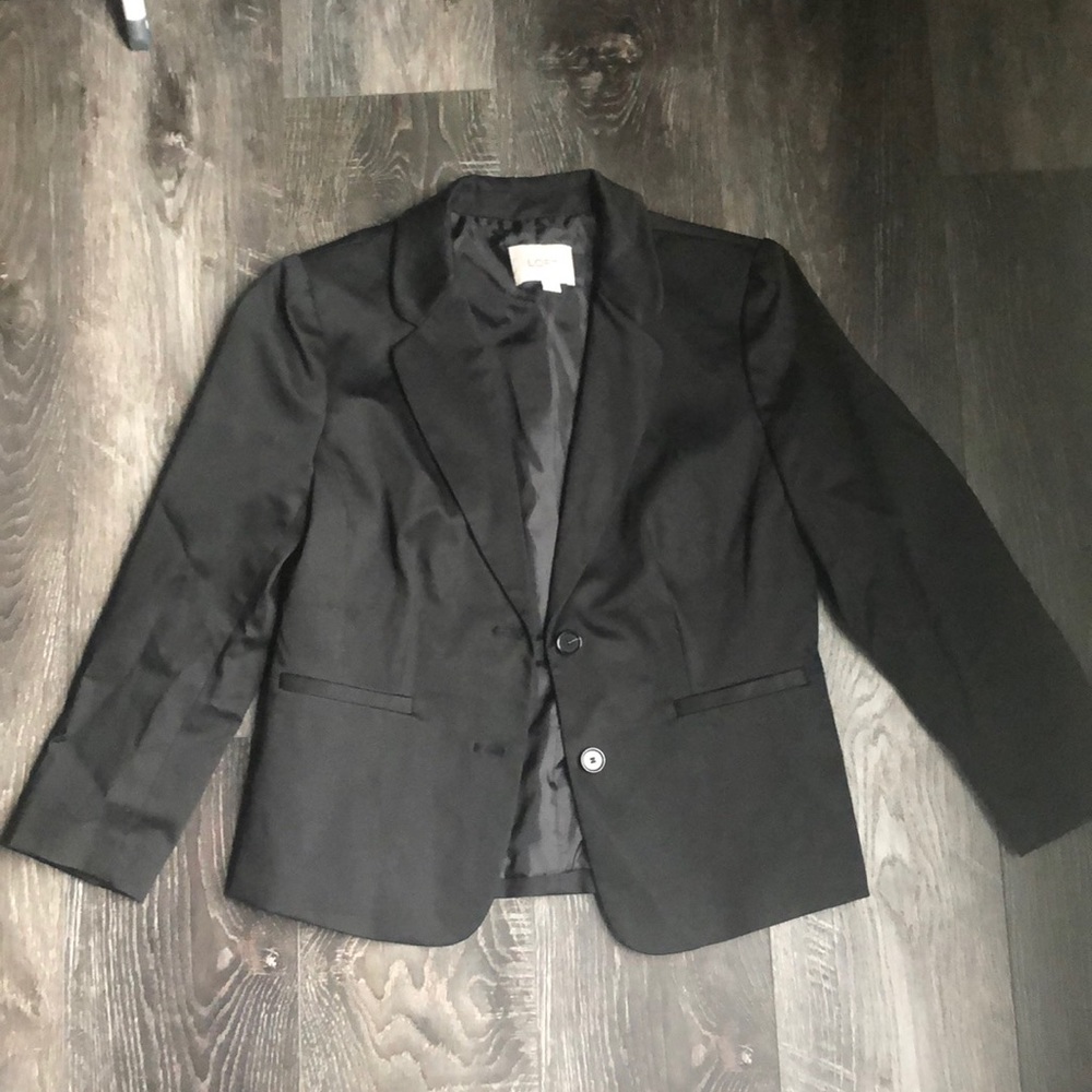 Loft black blazer, size 4